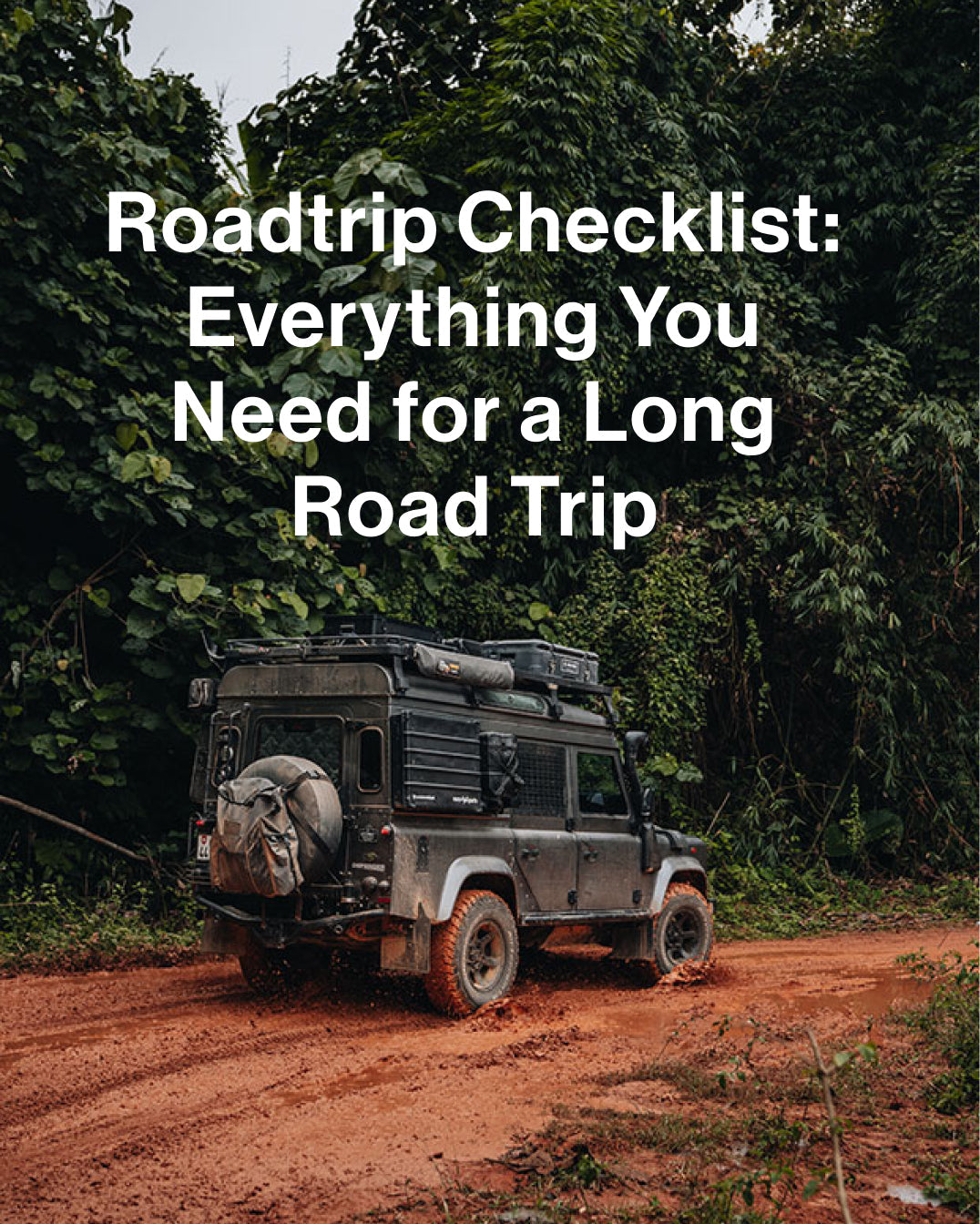 Defender on a mud road