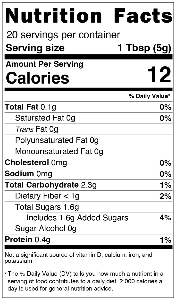 Nutrition facts