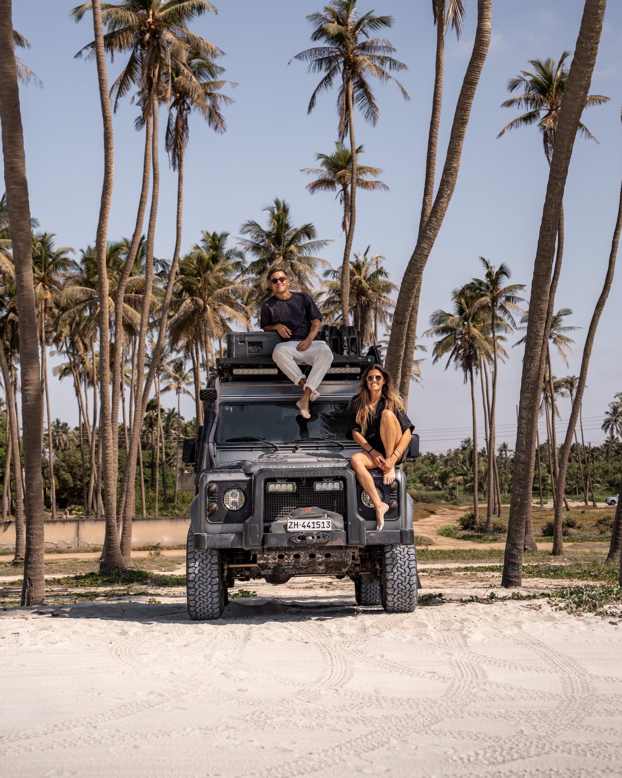 Stefanie and florian sitting on there defender