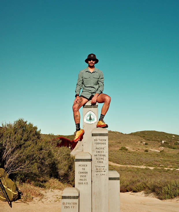 Tom at the beginning of the PCT