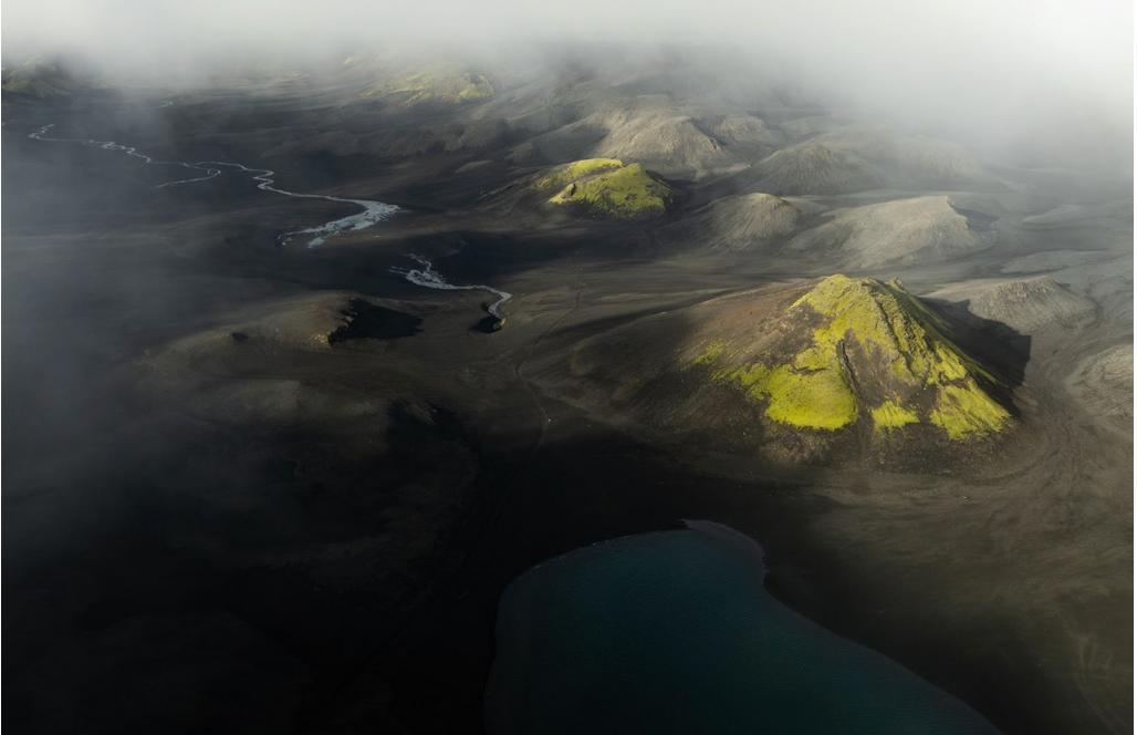 Iceland drone shot