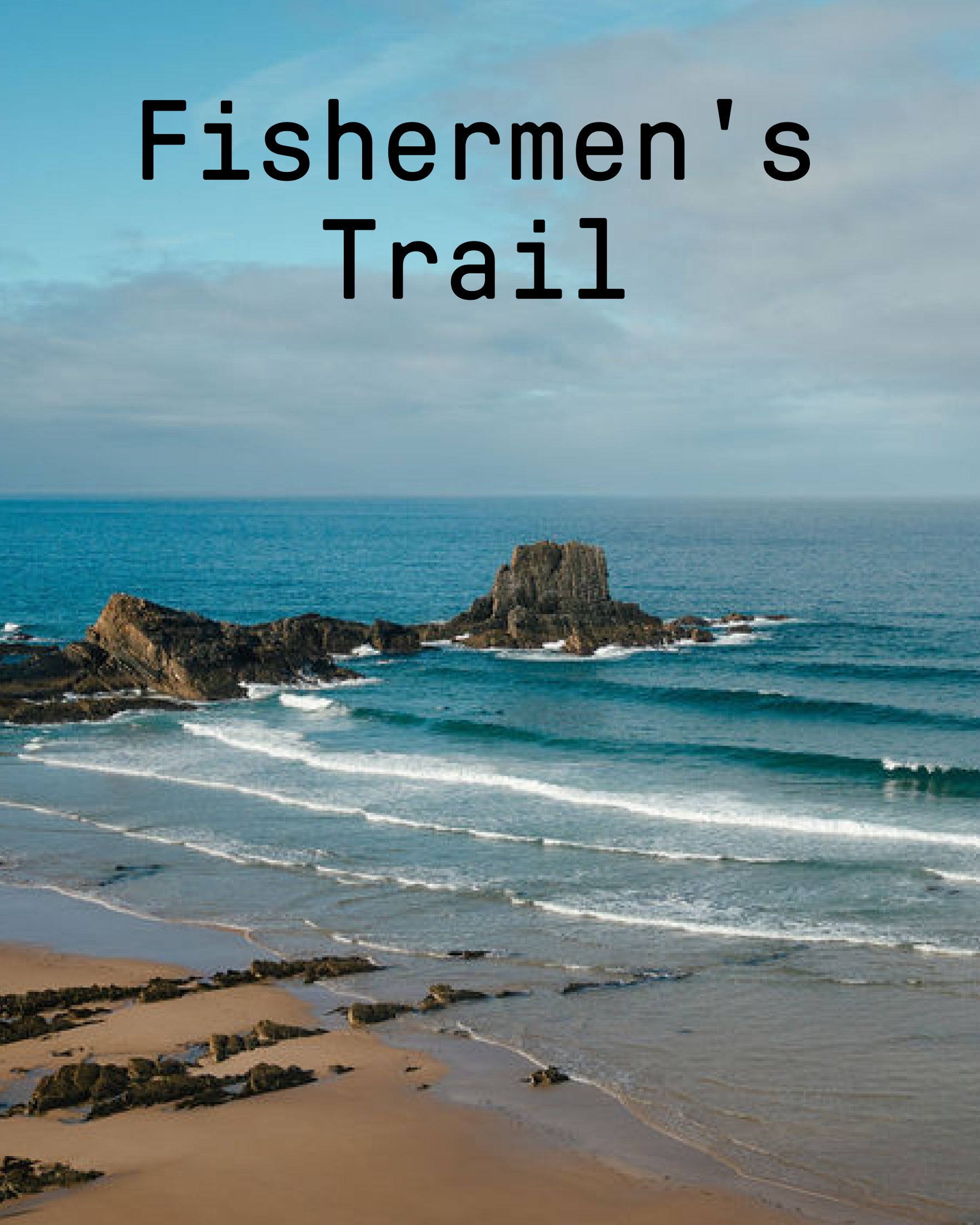 Beach of Portugal along the fishermans trail 