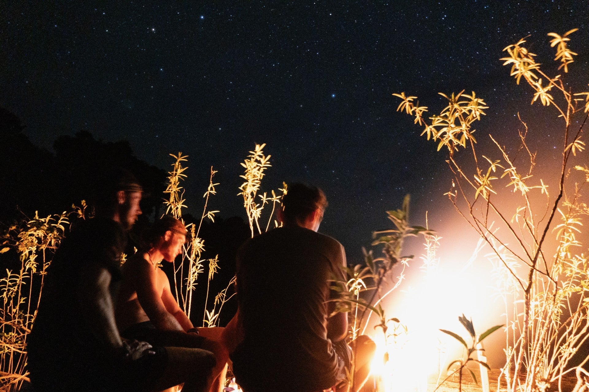 waiting around the campfire